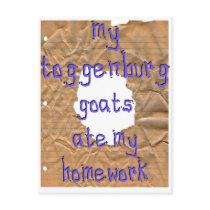 My Toggenburg Goats Ate My Homework postcards