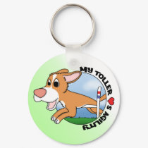 My Toller Loves Agility Keychain by MenagerieMayhem My Toller Loves Agility Keychain