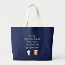 My Treeing Walker Coonhound Loves Peanut Butter Canvas Bags