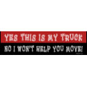 My Truck Bumper Sticker bumpersticker