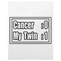 My Twin Beat Cancer (Scoreboard) Custom Letterhead