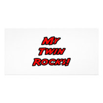 My Twin Rocks Custom Photo Card
