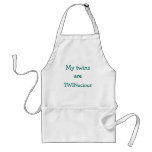 My twins are TWINacious apron