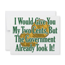 My Two Cents? The Govt Took It! Personalized Announcements