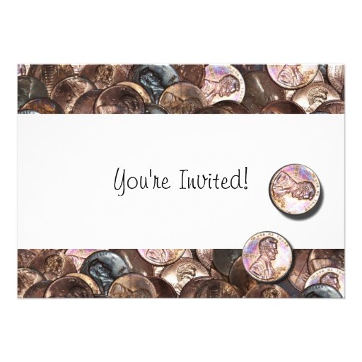 My Two Cents Worth Personalized Invites