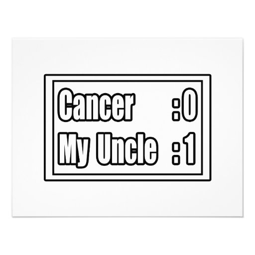 My Uncle Beat Cancer (Scoreboard) Personalized Invite
