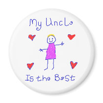 My Uncle is the Best magnets