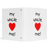 My Uncle Loves Me Vinyl Binders