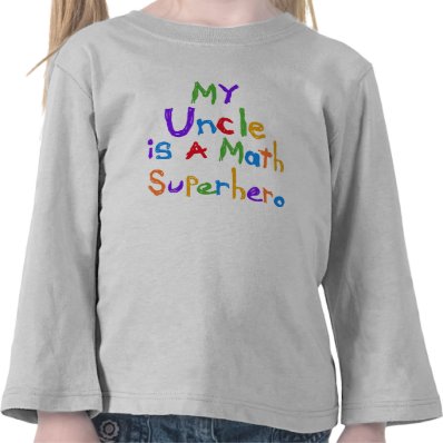 My Uncle Math Superhero T-shirts and Gifts