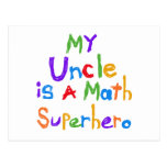 My Uncle Math Superhero T-shirts and Gifts Postcards