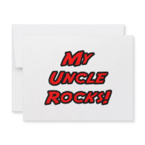 My Uncle Rocks invitations