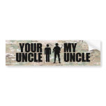 My Uncle serves in the military Bumper Sticker