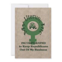 My Uterus, Inc Personalized Announcement