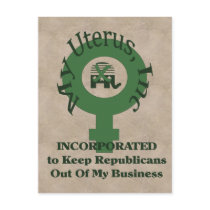 My Uterus, Inc Post Cards