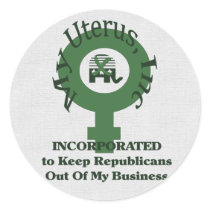 My Uterus, Inc Stickers