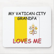 My Vatican City Grandpa Loves Me mousepads