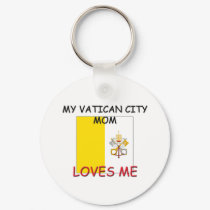 My Vatican City Mom Loves Me keychains