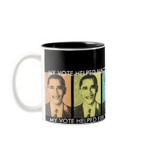 MY VOTED HELPED ELECT OBAMA2 mugs