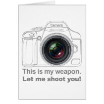 My Weapon Greeting Card