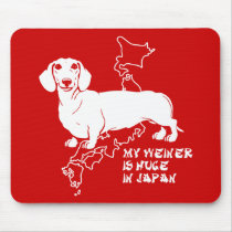 my weiner is huge in japan mousepads