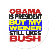 My Weiner Still Likes Bush stickers