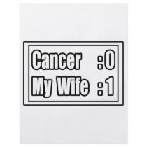 My Wife Beat Cancer (Scoreboard) Personalized Flyer