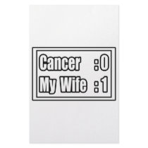 My Wife Beat Cancer (Scoreboard) Customized Stationery