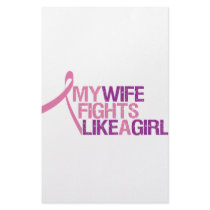 my wife fights like a girl stationery