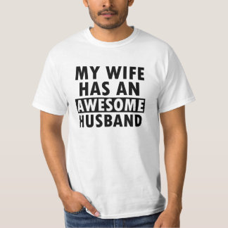 my husband is awesome t shirt