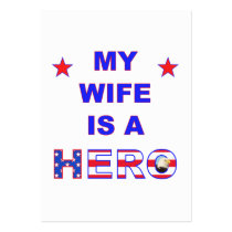 My Wife Is A Hero Business Card