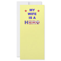 My Wife Is A Hero Rack Cards