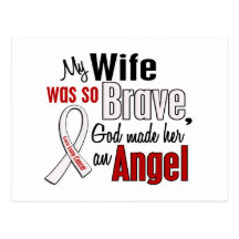My Wife Is An Angel Lung Cancer Post Card