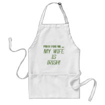 My Wife Is Irish T-shirts and Gifts aprons by stpatricksdaytshirts My Wife Is Irish T-shirts and Gifts aprons