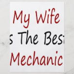 My Wife Is The Best Mechanic Custom Flyer