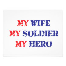 My Wife, My Soldier, My Hero Personalized Invite