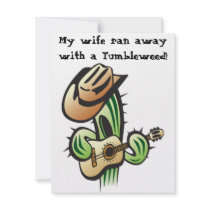 My Wife Ran Away With A Tumbleweed- Invitation by nightmare7darkangel My Wife Ran Away With A Tumbleweed- Invitation