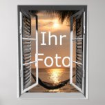 My window view portrait format posters