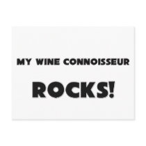 MY Wine Connoisseur ROCKS! postcards