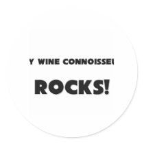 MY Wine Connoisseur ROCKS! Sticker