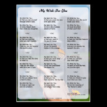 My Wish For You (new version) Postcard postcards