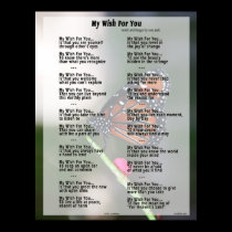 My Wish For You Poster (original version) posters