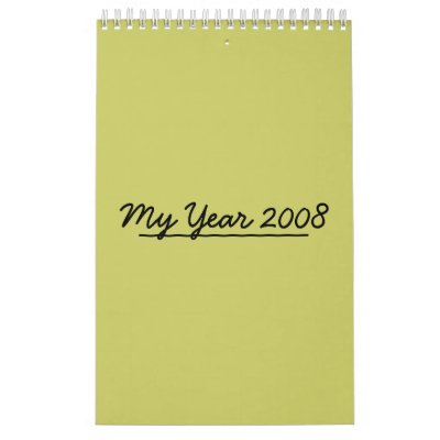 My Year 2008 Wall Calendar by wcrunner08