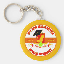 My Yorkshire Is Smarter Keychain