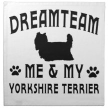 My Yorkshire Terrier Dog Cloth Napkins