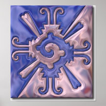 Myan design-glass poster