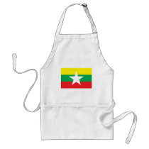Myanmar Flag aprons by coolcountry Myanmar Flag aprons