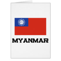 Myanmar Flag cards