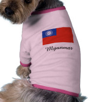 Myanmar Flag Design pet clothing