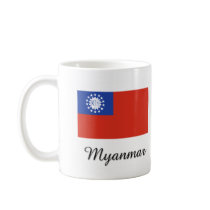 Myanmar Flag Design mugs