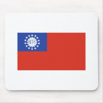 Myanmar FLAG International mousepads by flagshirt Myanmar FLAG International mousepads